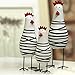 Greencherry Wood Cute Chicken Chook Carving Figurines for Home Decor Pack of 3 Pcs