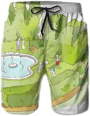 YUnMM Romantic Garden Man's Cotton Shorts