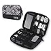 Hynes Eagle Travel Universal Cable Organizer Electronics Accessories Cases for Various USB Phone Charger and Cable Monochrome