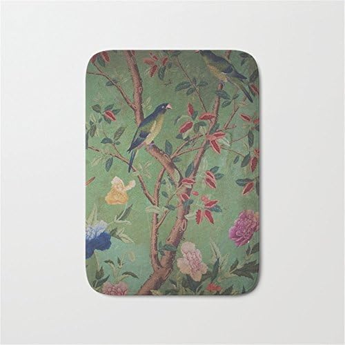 Jay94 Green Dream Chinoiserie Door Bath Mat 23.6" x 15.7"