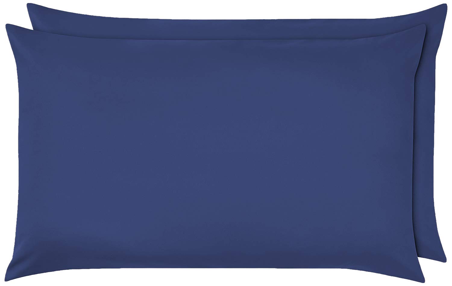 Luxury Percale Frilled Valance Fitted Sheets 14 Colours in, Single, Double, King, Super King (Pillowcase Pair, Navy) โ image 1