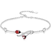 POTOPYY Ankle Bracelets for Women 925 Sterling Silver Layered Sea Turtles/Elephant/Wave Anklet Animal Bracelet Summer Ocean Beach Jewelry Mothers Day Gifts for Women