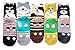 V28® Women's Cute Owl Various Pattern Mixed Color Soft Socks (One Size, 5 Mixed Dogs)