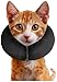 ZenPet Protective Inflatable Recovery Collar for Dogs and Cats - Soft Pet Collar Does Not Block Vision E-Collar - Designed to Prevent Pets from Touching Stitches, Wounds and Rashes (X-Small)