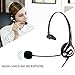 Arama Cell Phone Headset with Noise Canceling Boom Mic Mute Volume Control and Adjustable Headband for Iphone Mac Samsung BlackBerry Mobile Phone with 3.5 mm Jack (A600MP)
