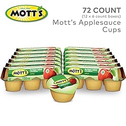 Mott's No Sugar Added Applesauce, 3.9 oz cups, 72