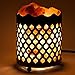 CRYSTAL DECOR Himalayan Pink Salt Lamp Basket & Dimmer Cord Bulb