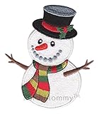 PatchMommy Iron On Patch, Snowman - Appliques for Kids Children
