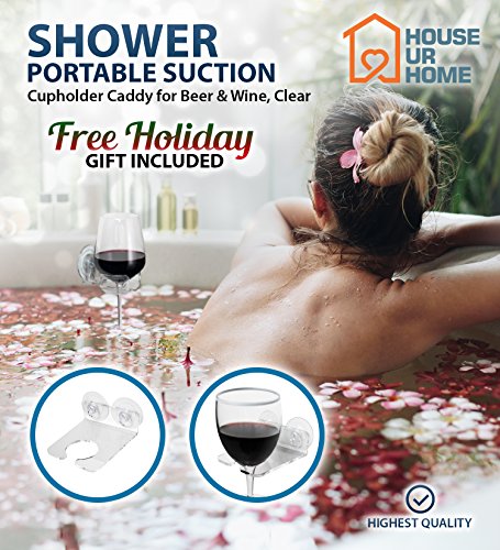 Bamboo Bathtub Caddy Tray With Extendable Slides, Adjustable Book/Tablet Holder. Cellphone/Candles Tray & Integrated Wineglass Holder.Plus Free Value Gift. One Year Warranty, By House Ur Home - Thumbnail 2