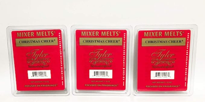 Amazon Com Christmas Cheer Mixer Melts By Tyler Candleset Of 3 Home Kitchen