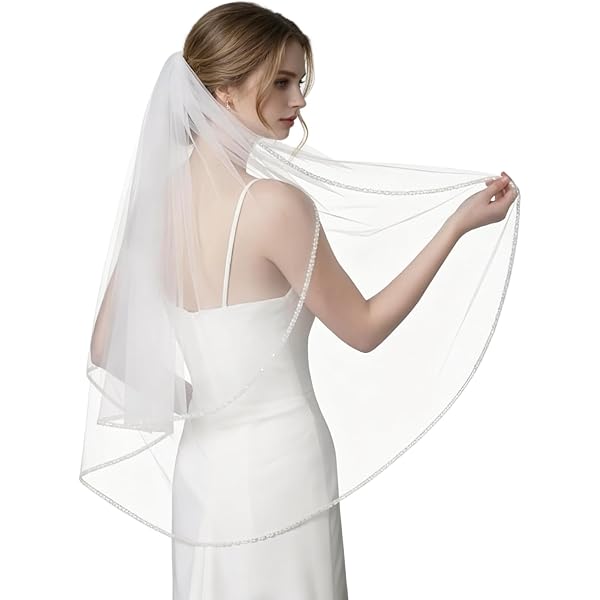 SAMKY 2T 2 Tier Dual Edge Embroided Pearl Crystal Beaded  display picture 2
