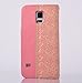 Sankuwen® 1pc Samsung Pink Case , Bowknot Lace Leather TPU Chain Case Cover for Samsung Galaxy S5 I9600