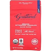 Guittard, Organic 74% Chocolate Baking Wafers, 12 Ounce