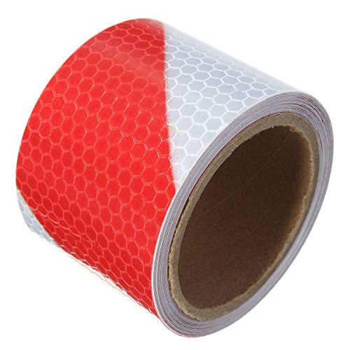 KING DO WAY 3M Red White Twill Reflective Selfadhesive Safety Warning