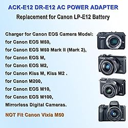 TKDY ACK-E12 Cameras Power Supply EOS M50 Dummy