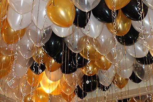 Toy Balloons Gold Theme Party Metallic Hd Gold Black White