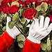 NoCry Large Red Thorn Proof Gardening Gloves for Women with Reinforced Palms and Fingertips, Perfect for Cactus, Rose Pruning, and Puncture Proof Protection