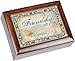 Cottage Garden Friendship Life's Gift Woodgrain Jeweled Music Box Plays What Friends are for