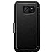 OTTERBOX Strada Series Leather Wallet Case for Samsung Galaxy S7 Edge - Frustration FRĒe Packaging - Phantom (Black/Black Leather)