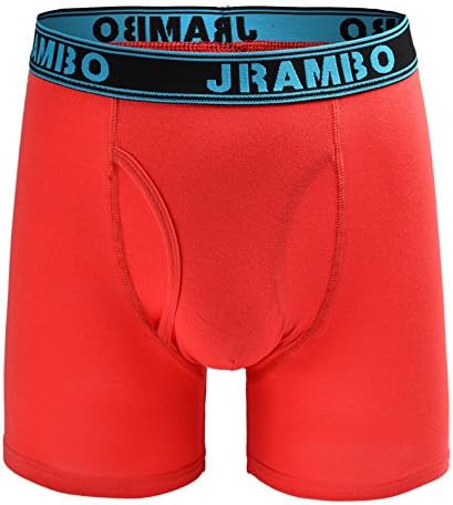 JRAMBO Boxer Briefs Mens Underwear Men Pack Men's Underwear For Men and Boys S-XXL(2 Pack) Red XX-Large