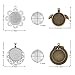 Accmor 32 Pcs 8 Styles Pendant Trays Include Round, Square, Heart, Teardrop, Wings, Flower, Chaplet, Star Circle Pendant Bezel with 32 Pcs Glass Cabochon Dome Tiles for Crafting DIY Jewelry Making