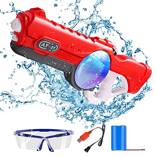 Electric Water Gun, Squirt Guns with 800cc Super Large Capacity, Full Auto Water Pistol, Water Blaster Up to 32ft Range, Waterproof Water Guns for Summer Outdoor Parties Or Pool Beach Shooting Games