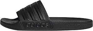 adidas Unisex Adilette Shower Slides, Core Black / Core Black / Core Black, 39 EU