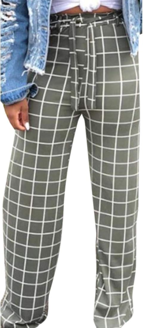 flowy plaid pants
