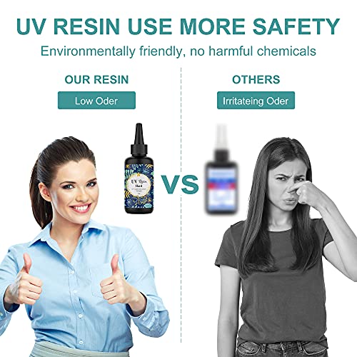 UV Resin Crystal Clear Hard Type Upgraded 50g Ultraviolet Fast Curing