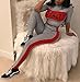 Molisry Women Short Sleeve Letter Print Plaid Crop Top Bodycon Long Pant Jumpsuits 2 Piece Outfits