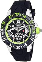 ATTRACTIVE Q&Q-DA72J302Y-Negro/Verde-Reloj Stylish-Sport Collection An&aacute;logo