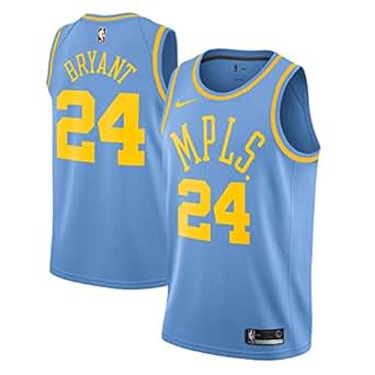 Amazon.com : Nike Kobe Bryant Los Angeles Lakers #24 Swingman Hardwood Classics Blue Jersey ...