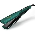 K&K 2.16 Hair Straightener for Thick, Extra Wide Flat Iron with Adjustable Temperature(248-450℉) Ceramic Coated Floating Panel, 30s Fast Heating, Dual Voltage, for Thick Curly Hair