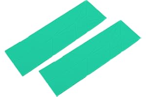 2pcs Large Polygons Measuring Spoons Foldable Flat 3 in 1 Measuring Spoons Magnetic Measuring Spoon Tool for Kitchen Green