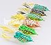 Paxipa Lot 6pcs Rubber Frog Fishing Lures Soft Bass Spinner Bait Weedless Hook