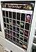 Extra Large Monthly Black Fluorescent Magnetic Dry Erase Calendar 12