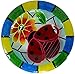 Alpine Glow in The Dark Glass Ladybug Birdbath, 18