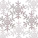BANBERRY DESIGNS Pink Snowflakes - Set of 24 Snowflake Ornaments – Approx. 5 Inch Frosted Look Pink Fuzzy Snowflakes - Winter Baby Shower Essentials