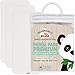 Changing Pad Liners Bamboo Reversible 3-Pack - Softer, Thicker, No Stain 3 Layer Design. Panda Pads - A Waterproof Mat to Cover Your Diaper Changing Table, Changing Pad or Mattress Pad. Great Gift!