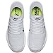 Nike Womens Free Running Motion Flyknit Shoes, White - 7 B(M) US