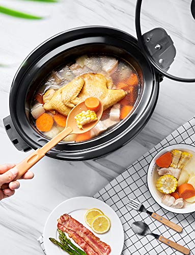 Slow Cooker, 8.5-Quart Programmable Slow Cooker with Digital Timer Up TO 20 Hours, Sealing and Locking Lid, Dishwasher Safe Non-Stick Stoneware Crock Pot, Auto Shut Off   - Thumbnail 5