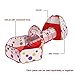 Truedays 3 in 1 Portable Pop up Playhouse Kids Play Tent with Tunnel Ball Pit Indoor and Outdoor Toy