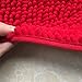USTIDE SOFE Shaggy Chenille Rug 2-Piece Kitchen Rug Set Red Wedding Room Rugs Non-Slip Absorbent Floor Mat Carpet