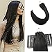 Ugeat Micro Loop Hair Extensions Real Human Hair Natural Black Microlink Hair Extensions Micro Loop Extensions Human Hair Micro Ring Extensions Real Human Hair Black #1 50S 16 Inch