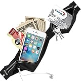 UShake Running Belt, Ultra Light Bounce Free Waist Pouch Fitness Workout Belt Sport Waist Pack Exercise Waist Bag for Apple iPhone 7 SE 6 6+ 5s Samsung in Running Gym Yoga Marathon Cycling Sport Games