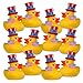 109 Piece Mega Patriotic Toy Novelty Assortment; 72 Glitter Patriotic Temporary Tattoos; 12 Patriotic Rubber Ducks; 12 Patriotic Paper Fans; 12 33