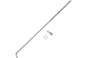 HIBUYER 14.96'' Throttle Rod Throttle Linkage Universal Car Clip Accelerator Compatible with 1967-1969 Camaro, 1968-1969 Nova, 1964-1969 Chevelle & for El Camino (38cm)