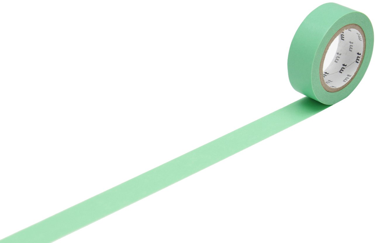 mt Wakamidori Washi Masking Tape Roll - Turquoise