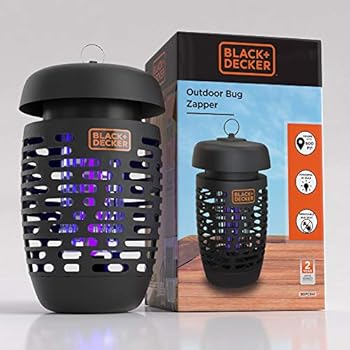 BLACK+DECKER Bug Zapper Electric Insect Control For Flies, Gnats, Mosquitoes & Others For Indoor & Outdoor Use Covers Up to 625 Square Feet