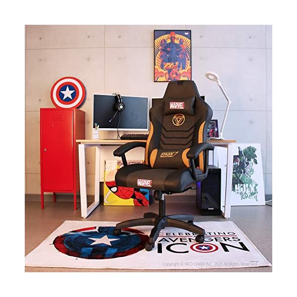 Silla Gamer Marvel Avengers Iron Man Eco Cuero Reclinable - Imagen 7